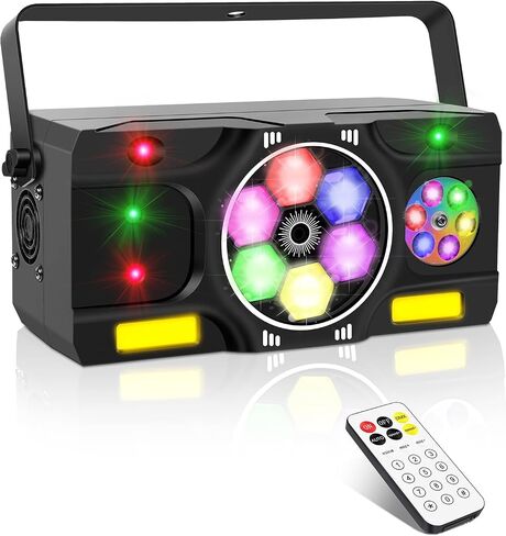 Party Lights,Stage Lights DJ Disco Lights DJ Lights for Parties with 6 RGBW Bee Eye Multi Lighting Effects DMX&Remote Control for Home Party Wedding Disco Events Stage Show Events Club Gig in Saudi Arabia