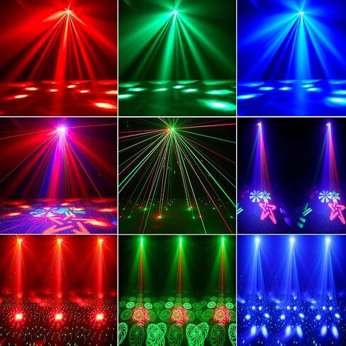 Party Lights,Stage Lights DJ Disco Lights DJ Lights for Parties with 6 RGBW Bee Eye Multi Lighting Effects DMX&Remote Control for Home Party Wedding Disco Events Stage Show Events Club Gig in Saudi Arabia