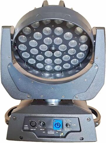JUNMAN 36x12 واط RGBW 4 في 1 Led التكبير تتحرك رئيس DJ ديسكو المرحلة غسل ضوء DMX512 16 قنوات تأثير الإضاءة in Kuwait