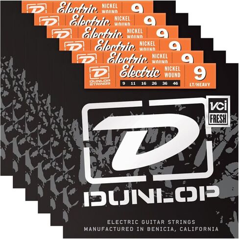 6 مجموعات من أوتار الجيتار الكهربائي Dunlop DEN0946 9-46 in Saudi Arabia