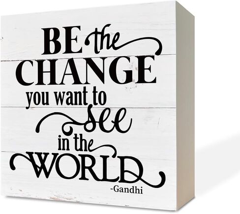 Inspirational Wood Signs, Wooden Box Sign Desk Decor, Mindset Sign, Faith Sign, Decorative Table Sign, Positive Home Decor, Cheer Up Gifts, Accept What is Let Go of What Was Have Faith in What Will Be in Saudi Arabia