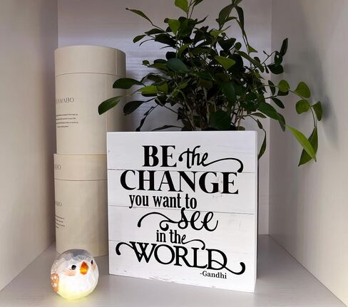 Inspirational Wood Signs, Wooden Box Sign Desk Decor, Mindset Sign, Faith Sign, Decorative Table Sign, Positive Home Decor, Cheer Up Gifts, Accept What is Let Go of What Was Have Faith in What Will Be in Saudi Arabia
