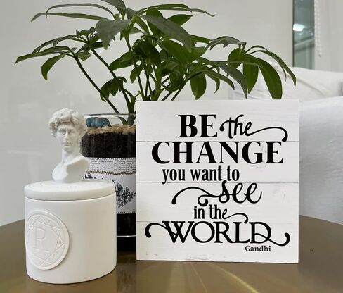 Inspirational Wood Signs, Wooden Box Sign Desk Decor, Mindset Sign, Faith Sign, Decorative Table Sign, Positive Home Decor, Cheer Up Gifts, Accept What is Let Go of What Was Have Faith in What Will Be in Saudi Arabia
