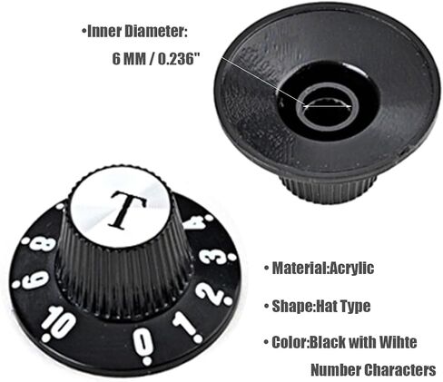 Black Guitar Knobs Electric Guitar Knob Guitar Volume Tone Knob Guitar Control Knob Fits Les Paul,Gibson,Stratocaster in Saudi Arabia