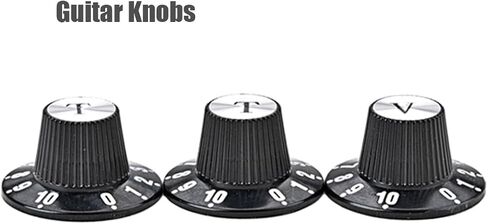 Black Guitar Knobs Electric Guitar Knob Guitar Volume Tone Knob Guitar Control Knob Fits Les Paul,Gibson,Stratocaster in Saudi Arabia