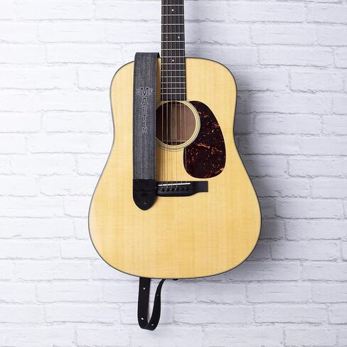 18A0116 Black Denim/Leather Reversible Strap for Guitar in Saudi Arabia
