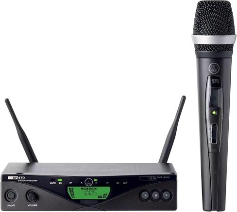 AKG Pro Audio WMS470 Vocal Set C5 Band 7 Wireless Handheld Microphone System with SR470 Stationary Receiver and HT470/D5 Handheld Transmitter in Kuwait
