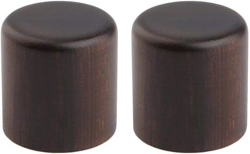 Dopro 2pcs Wood Knobs Tele Style Dome Knobs Wood Control Knobs Guitar Bass Wood Barrel Knobs Walnut Wood in Kuwait