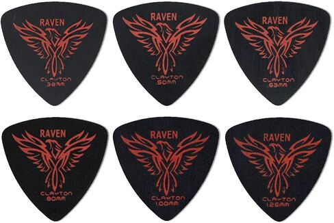 Clayton Picks Black Raven BRT63/12 Guitar Picks in Saudi Arabia