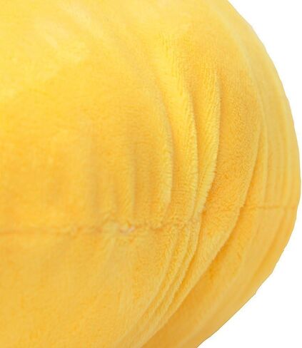 EvZ Emoji Relaxed Face Emoticon Cushion Stuffed Plush Soft Pillow, Official Certified, 32cm Yellow in Saudi Arabia