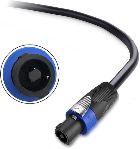 2 Pack 100ft Pro Speakon to Speakon Cable, Pair 12AWG Patch Cords, Professional Speakon Audio Cable Cord with NL4FC Connectors in Saudi Arabia