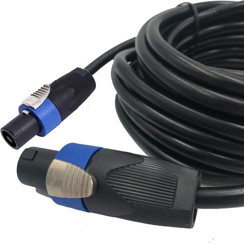 2 Pack 100ft Pro Speakon to Speakon Cable, Pair 12AWG Patch Cords, Professional Speakon Audio Cable Cord with NL4FC Connectors in Saudi Arabia