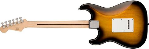 جيتار كهربائي Squier Sonic Stratocaster بلونين، لوحة أصابع من خشب القيقب، حزمة Pickguard بيضاء مع حزام جيتار بشعار Fender أسود، حزمة من 12 قطعة من السيليلويد، وكابل للآلات in Saudi Arabia