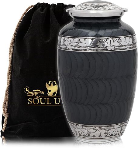 SOULURNS - الجرار الكونية المجردة من الرخام والأزرق لحرق رماد الإنسان، الجرار التذكارية للجنازة للرماد تناسب 200 رطل in Kuwait