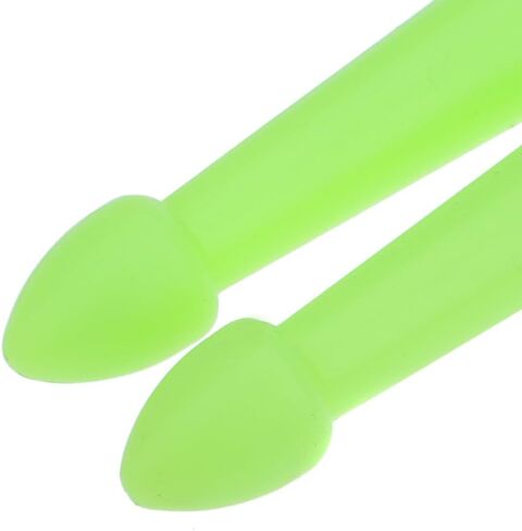 زوج من ملحقات أعواد الطبل، زوج من أعواد الطبل 5A من النايلون مناسب لجميع الطبول، أخضر خفيف الوزن احترافي in Kuwait