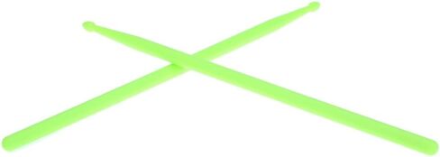 زوج من ملحقات أعواد الطبل، زوج من أعواد الطبل 5A من النايلون مناسب لجميع الطبول، أخضر خفيف الوزن احترافي in Kuwait