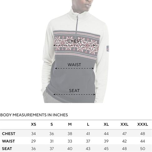 سترة Dale of النرويج Tindefjell للرجال - سترة من صوف ميرينو للرجال - سترة بقصة ضيقة للرجال بسحاب ربع - سترات للتزلج in Kuwait