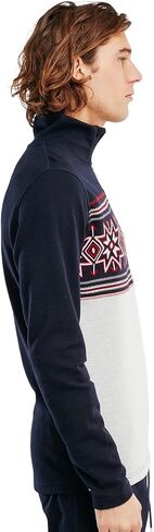 سترة Dale of النرويج Tindefjell للرجال - سترة من صوف ميرينو للرجال - سترة بقصة ضيقة للرجال بسحاب ربع - سترات للتزلج in Kuwait