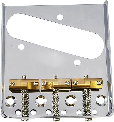 مجموعة جسر المذيع من الكروم Jiayouy مع 3 سروج نحاسية للجيتار الكهربائي بتصميم Tele الكلاسيكي in Kuwait