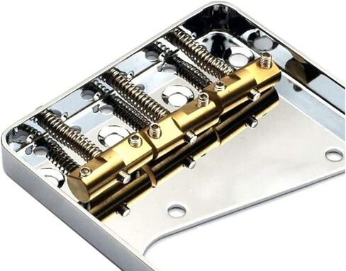 مجموعة جسر المذيع من الكروم Jiayouy مع 3 سروج نحاسية للجيتار الكهربائي بتصميم Tele الكلاسيكي in Kuwait