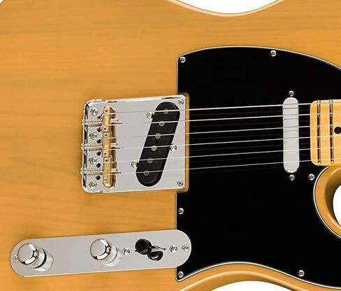 مجموعة جسر المذيع من الكروم Jiayouy مع 3 سروج نحاسية للجيتار الكهربائي بتصميم Tele الكلاسيكي in Kuwait