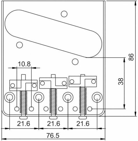 مجموعة جسر المذيع من الكروم Jiayouy مع 3 سروج نحاسية للجيتار الكهربائي بتصميم Tele الكلاسيكي in Kuwait