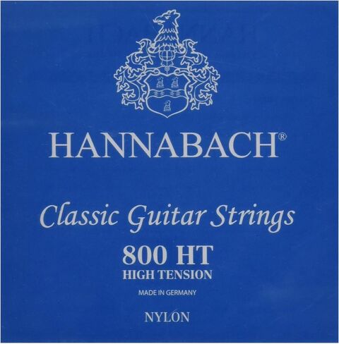 Hannabach 652387 Series 800 Silver Plated High Tension String Set for Classic Guitar - Blue in Saudi Arabia