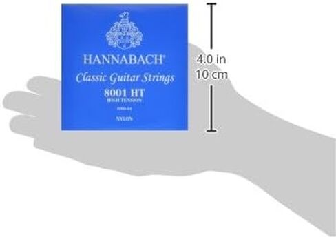 Hannabach 652387 Series 800 Silver Plated High Tension String Set for Classic Guitar - Blue in Saudi Arabia