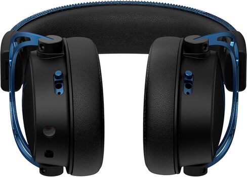 سماعة رأس سلكية للألعاب بصوت محيطي 7.1 من HyperX Cloud Alpha S لأجهزة الكمبيوتر الشخصية وPS5 وPS4 مع خلاط دردشة وصوت جهير قابل للتعديل، ونظام تشغيل ثنائي الحجرة، (أسود-أزرق)، 4P5L3AA، حزمة مع محور Dockztorm in Kuwait
