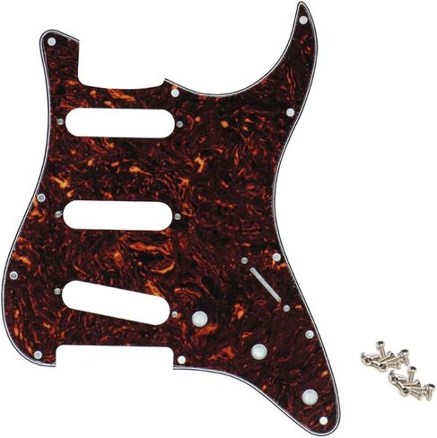 11 فتحة Strat Pickguard لـ 3 التقاطات ذات ملف واحد لوحة خدش للحاجز الولايات المتحدة الأمريكية/المكسيكية الصنع القياسية الأمريكية ستراتوكاستر باللون الأبيض in Saudi Arabia