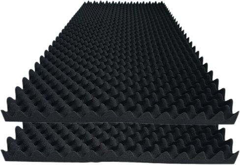 2 pcs, 48x24x2 inches acoustic foam panels Egg Crate Foam Padding sound proof panels for walls Soundproof Foam Studio Acoustic Treatment Studio Foam panels Soundproofing Used to Absorb Echoes in Saudi Arabia