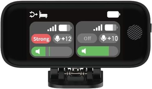 iCON Pro Audio AirMic Pro (2 TX + 1 RX + علبة شحن) ميكروفون لاسلكي Lavalier، نطاق 250 مترًا (820 قدمًا)، بطارية 24 ساعة، إلغاء الضوضاء، للكمبيوتر الشخصي، iPhone، Andriod، المقابلات، مدونات الفيديو (أسود) in Saudi Arabia
