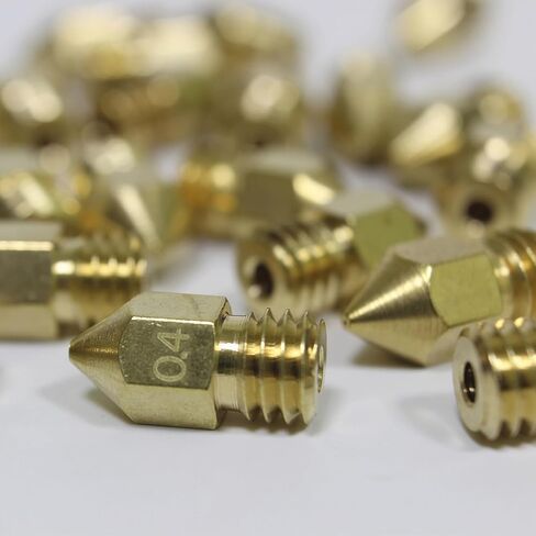 0.8MM MK8 Ender 3 Brass Nozzles 20pcs with 3 Needles for 3D Printer Extruder - Compatible with MK8/CR-8/CR-10/Ender 3/Ender 3S/5/6 (0.8MM) in Saudi Arabia