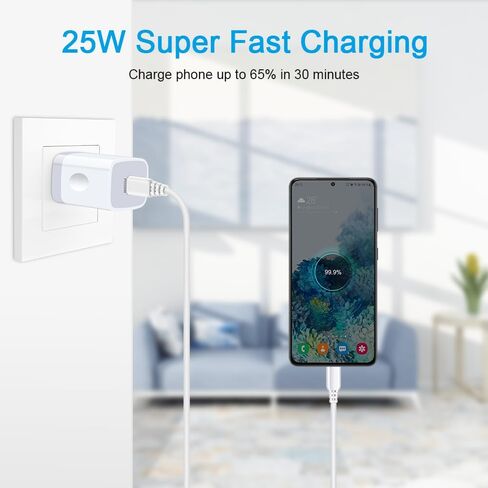 OrSunday 25W Fast Phone Charger for Motorola Edge, Edge+, Razr, 2021 2022 2023 2024, One 5G, Moto G Stylus, Pure, Play, Power, G8 G7 Plus, X4 Z4 Z3 Z2 Play Force, Wall Power Adapter with USB C Cable in Saudi Arabia