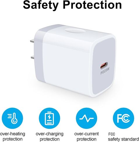 OrSunday 25W Fast Phone Charger for Motorola Edge, Edge+, Razr, 2021 2022 2023 2024, One 5G, Moto G Stylus, Pure, Play, Power, G8 G7 Plus, X4 Z4 Z3 Z2 Play Force, Wall Power Adapter with USB C Cable in Saudi Arabia