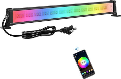 LED Wash Light DJ Light Bar, 42W RGBCW Smart APP Waterproof LED Stage Lights Bar, Dimmable Wall Washer Light for Church Wedding Birthday Party Stage Lighting Christmas Decoration in Saudi Arabia