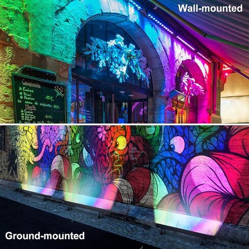 LED Wash Light DJ Light Bar, 42W RGBCW Smart APP Waterproof LED Stage Lights Bar, Dimmable Wall Washer Light for Church Wedding Birthday Party Stage Lighting Christmas Decoration in Saudi Arabia