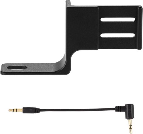 Microphone Cold Shoe, Microphone Adapter Mounting Bracket External Mic Holder with Audio Cable for Insta360 X4 Accessories in Saudi Arabia