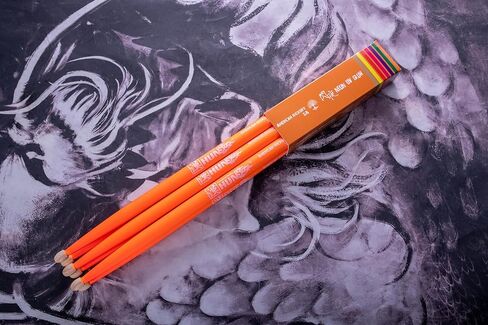 6-sticks(Assorted),HUN Neon UV Glow Drum Stick, 5A Drum Stick, Hickory Drum Stick, for Acoustic or Electronic Drum, wood drumstick glow under black light on stage,not a plastic stick glow in dark. in Saudi Arabia