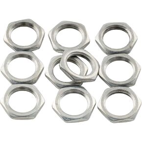 Musiclily Pro M9 Metric Guitar Pots Hex Nuts and Flat Washers Set for Metric Potentiometers and Jacks (Set of 10)