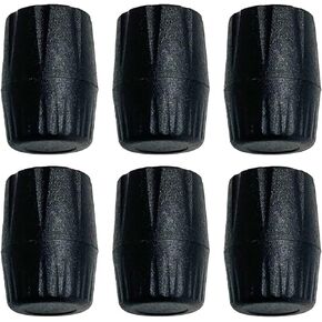 6x Microphone Stand Foot Pads Protector Cap Tip Instrument Accessories Easy to Install Portable Rubber Cover Replacement, for Tube Dia 19mm