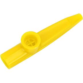 Tomotato Plastic Kazoo Mini Portable Mouth Kazoo Ukulele Guitar Partner Easy to Learn Musical Instrument for Gift Prize and Party Favors(Yellow)