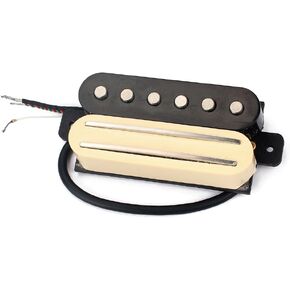 Alnicov 1Pcs Magnet Dual Rail Humbucker Pickup for 6 String Electric Guitar