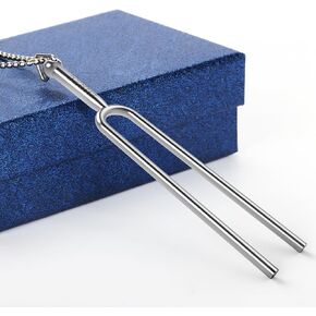 Tuning Fork Necklace 528Hz Tuning Adjustable Length Spherical Yoga Meditation Relaxation Durable Stainless Steel