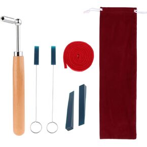 Professional Piano Tuning Kit, Universal Piano Tuning Tool Set Including Piano Tuning Hammer,Triangular Rubber Mutes Kit, Felt Temperament Strip and Bag