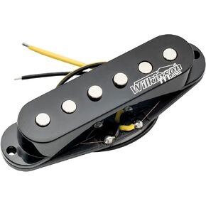 Wilkinson LOW GAUSS Vintage Tone Ceramic Single Coil Pickup for Strat Style Guitar Bridge, Black