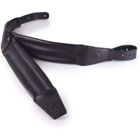 Gruv Gear DuoStrap Signature Ergonomic Double Strap for Bass Guitar, Black Leather
