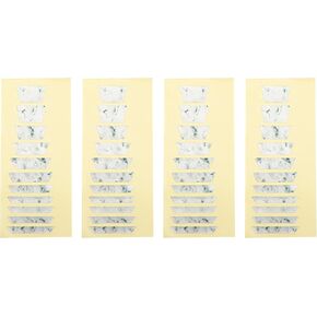 4Set Yootones Guitar Fingerboard Sticker Professional Folk Inlay Decal Ultra Thin Fretboard Sticker for Beginner Learner Practice 6 Strings Acoustic Electric Guitars