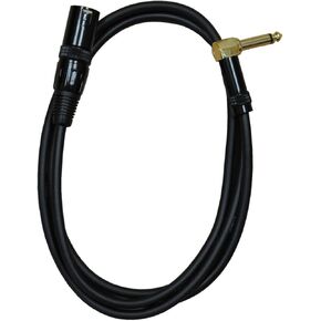 Audio 2000s E17112 1/4" TS Right Angle to XLR Male 12 Feet Audio Cable
