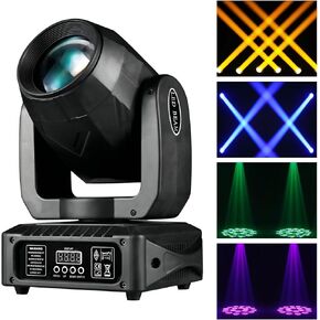 18 prisms Moving Head Lights 120W LED Stage Lights 10 Gobos DJ Lights Disco Lights 8 Colors 12 Channels LED Strobe Lights DMX512 Control for Disco KTV Club Party Wedding
